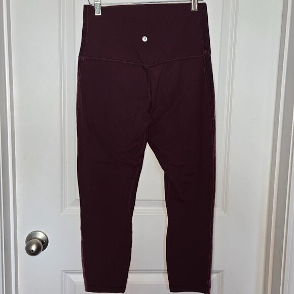 Lululemon Align Super High-Rise Crop 23" *Velvet - 10 Garnet - Picture 4 of 7